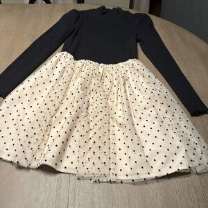 Black and white with polkadot dress ￼